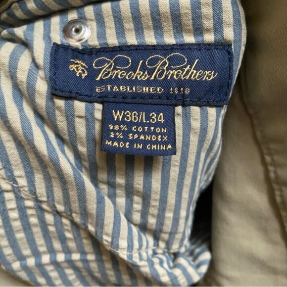 Brooks Brothers khaki denim jeans Sz 36/34 - Picture 7 of 10